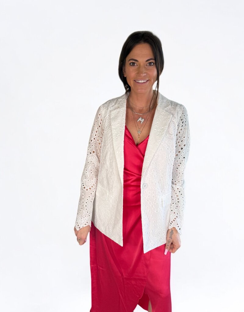 Eyelet Lace Blazer