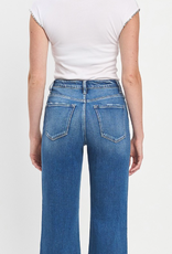 F5827- 90's Vintage Cuffed Flare Jeans