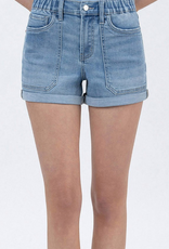 LV1870- Highrise cuffed shorts