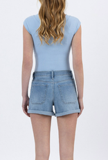 LV1870- Highrise cuffed shorts