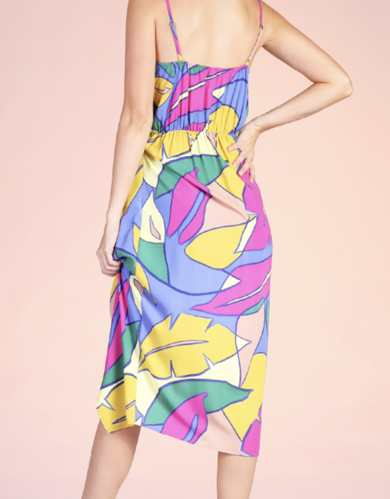 Tropical Midi Dress