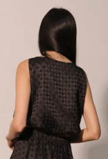 Houndstooth Bubble Top