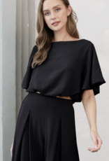 Matte Crepe Crop