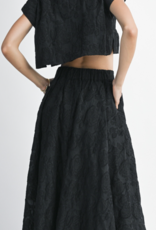 Black Crepe Skirt