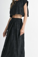 Black Crepe Skirt