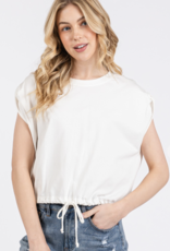 Crew Neck Tie Top