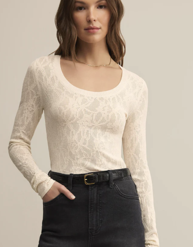 Tibi Scoop Mesh Sweater