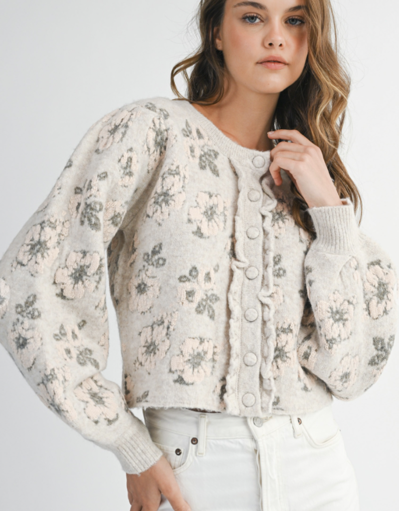 Floral Jacquard Sweater