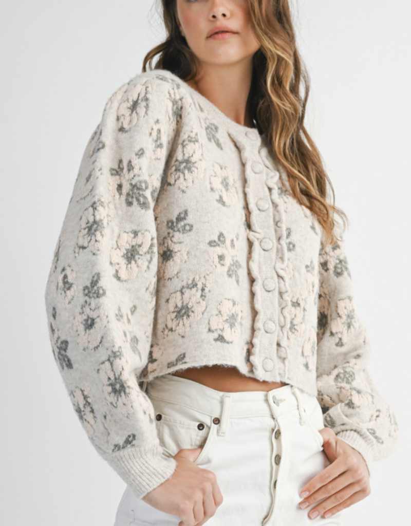 Floral Jacquard Sweater