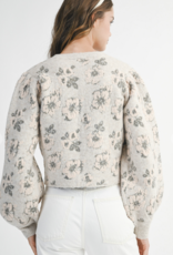 Floral Jacquard Sweater