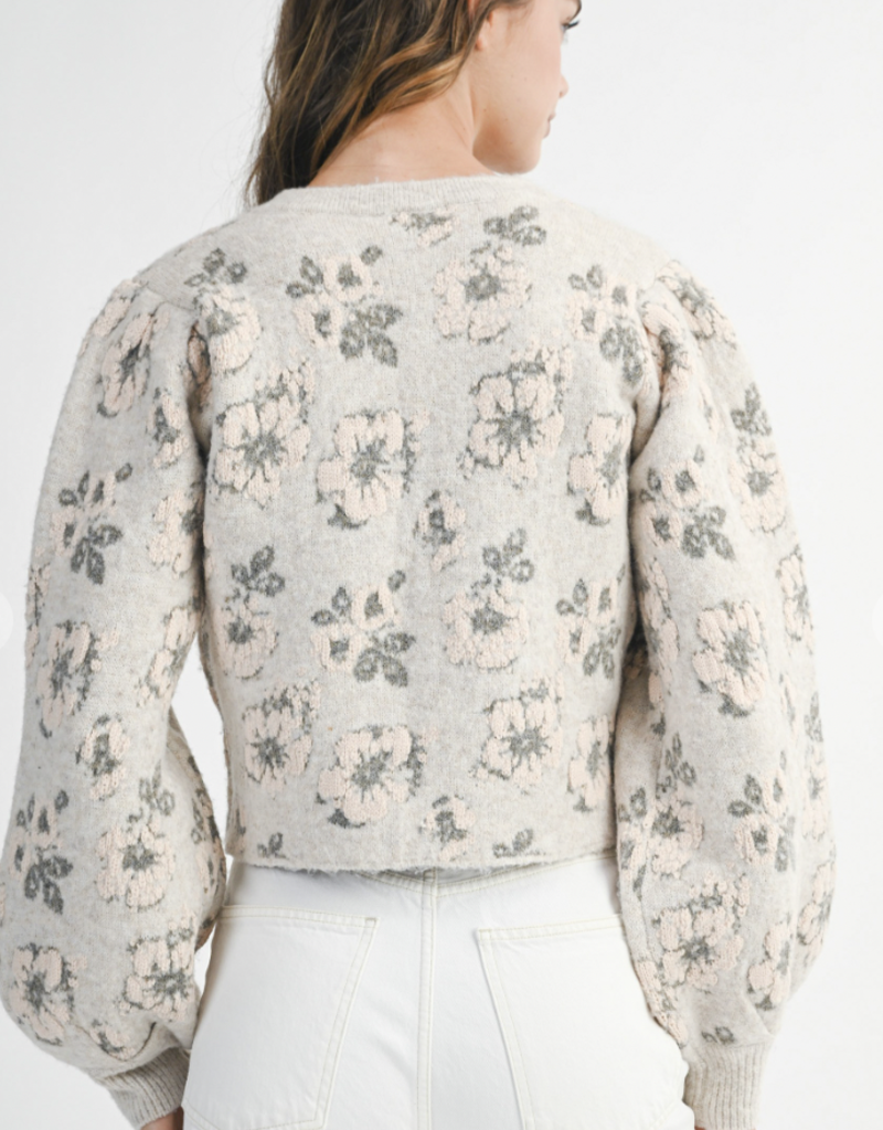 Floral Jacquard Sweater