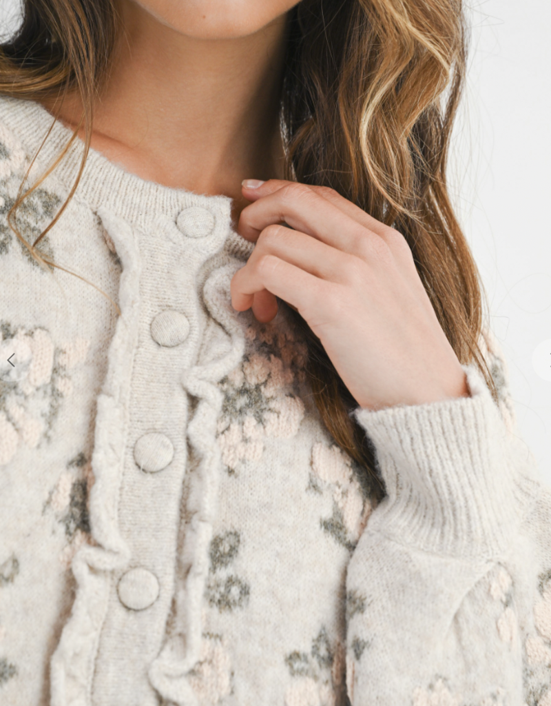Floral Jacquard Sweater