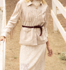 Suede Fringe Jacket