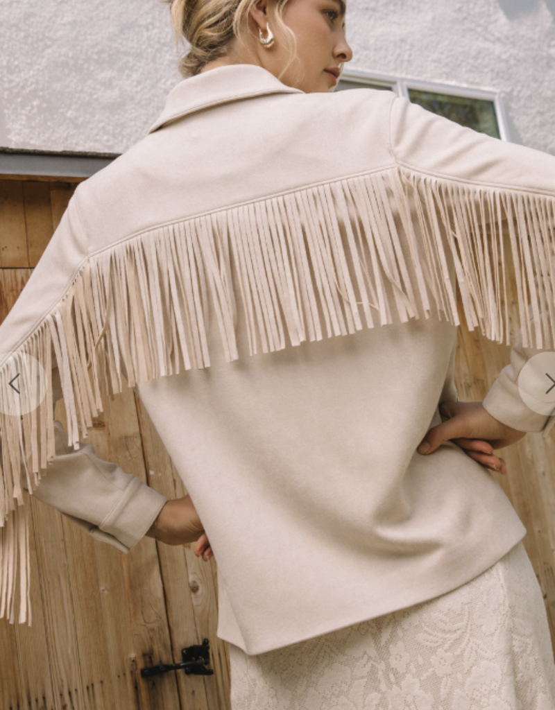 Suede Fringe Jacket