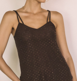 Dark Chocolate Mesh Tank