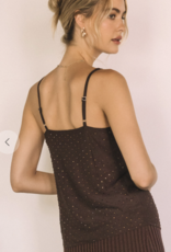 Dark Chocolate Mesh Tank
