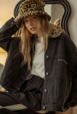 Leopard Denim Jacket