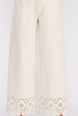 Suede Laser Cut Pant
