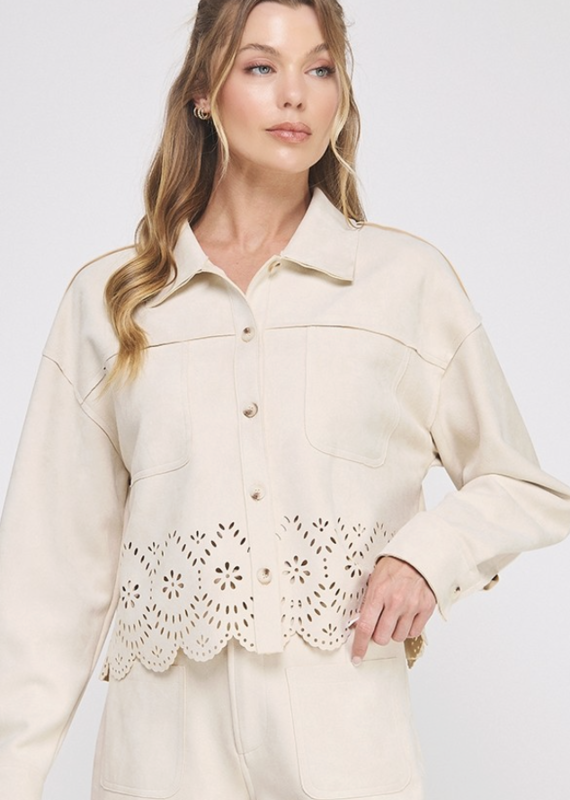 Suede Shirt Jacket