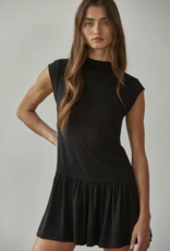 Mock Neck Mini Dress
