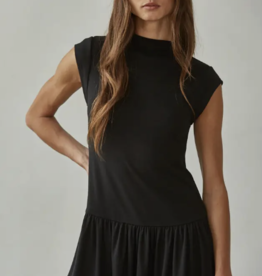 Mock Neck Mini Dress