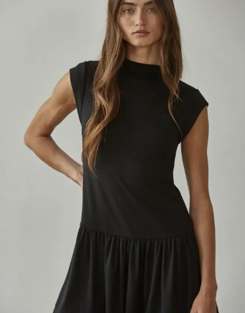 Mock Neck Mini Dress