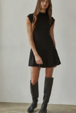 Mock Neck Mini Dress