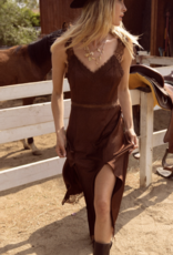 Lace Trim Maxi Dress