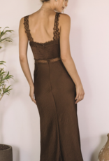 Lace Trim Maxi Dress