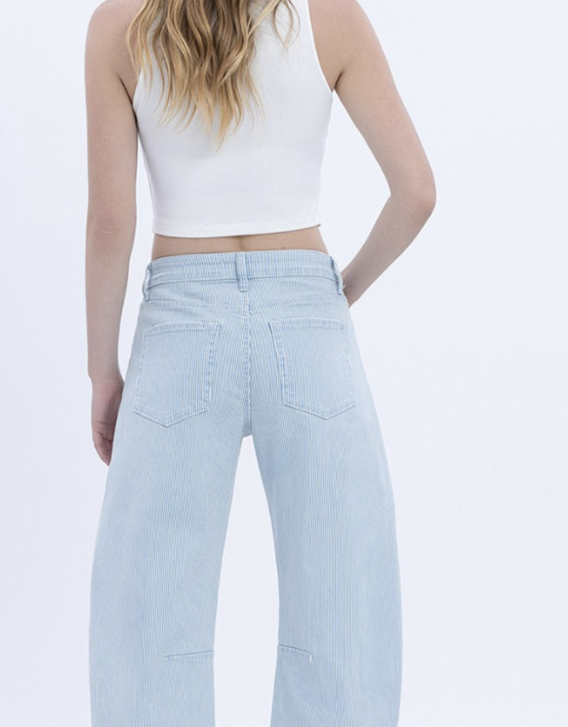 Stripe Barrel Jeans