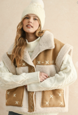 Suede & Sherpa Vest