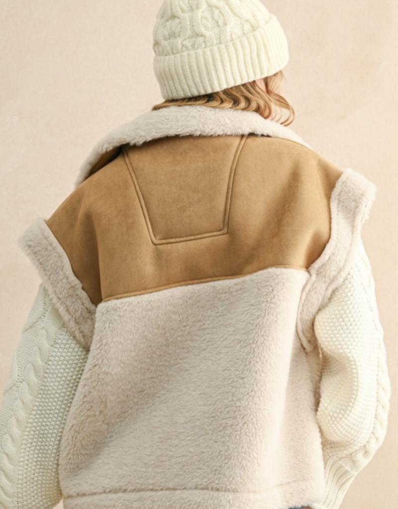 Suede & Sherpa Vest