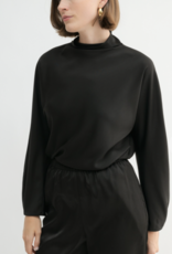 Satin Mock Neck Top