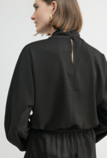 Satin Mock Neck Top
