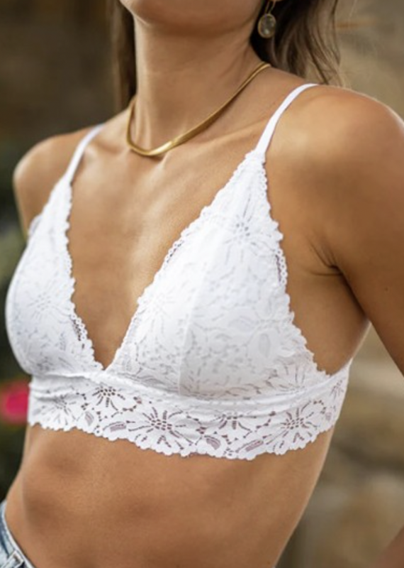 All over lace bralette