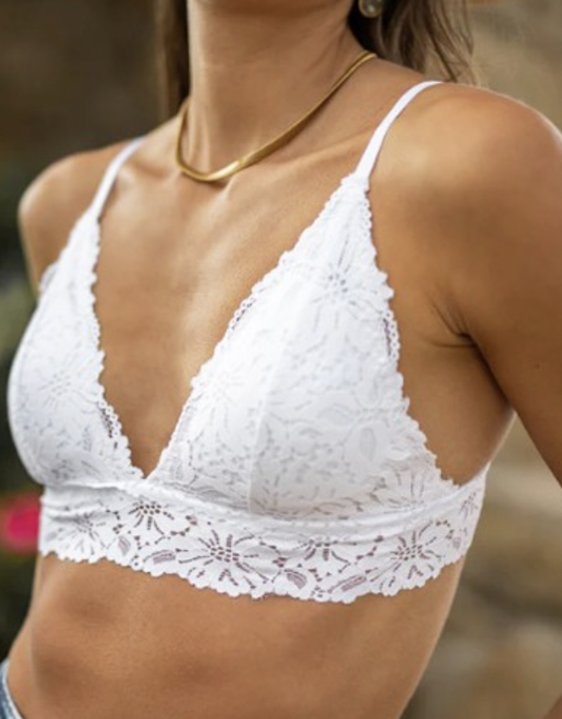 All over lace bralette