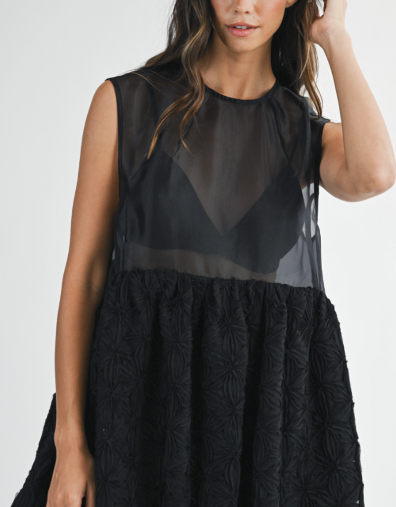 Textured Mini Dress