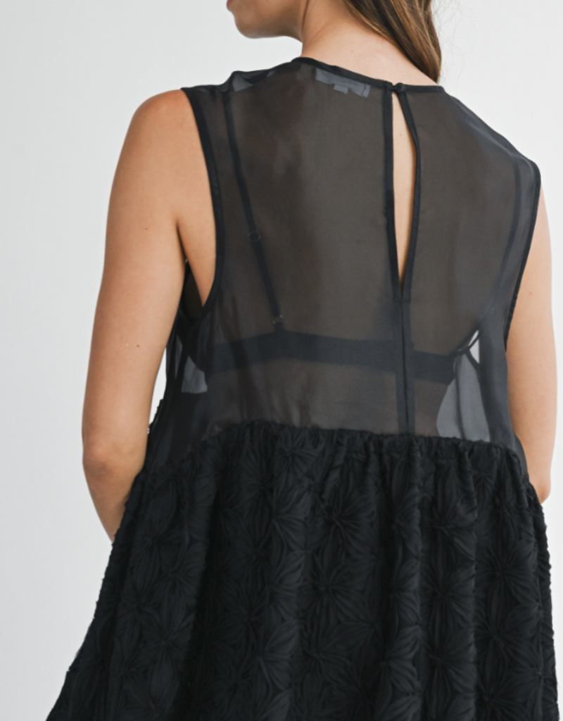 Textured Mini Dress