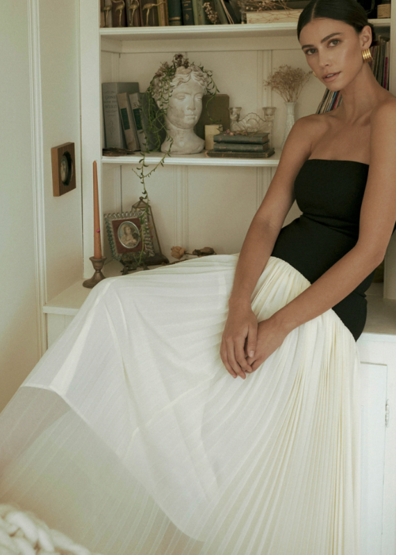 Strapless Drop Waist Dress