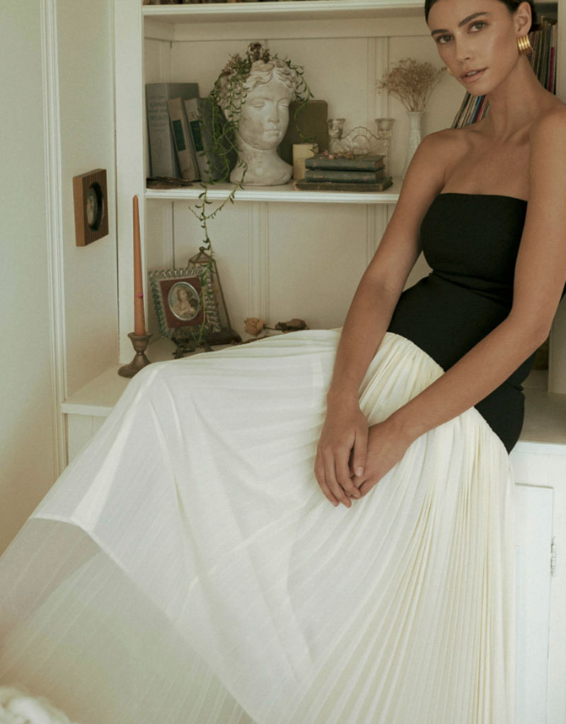 Strapless Drop Waist Dress