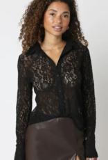 Lace Button-up Top