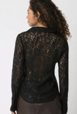 Lace Button-up Top