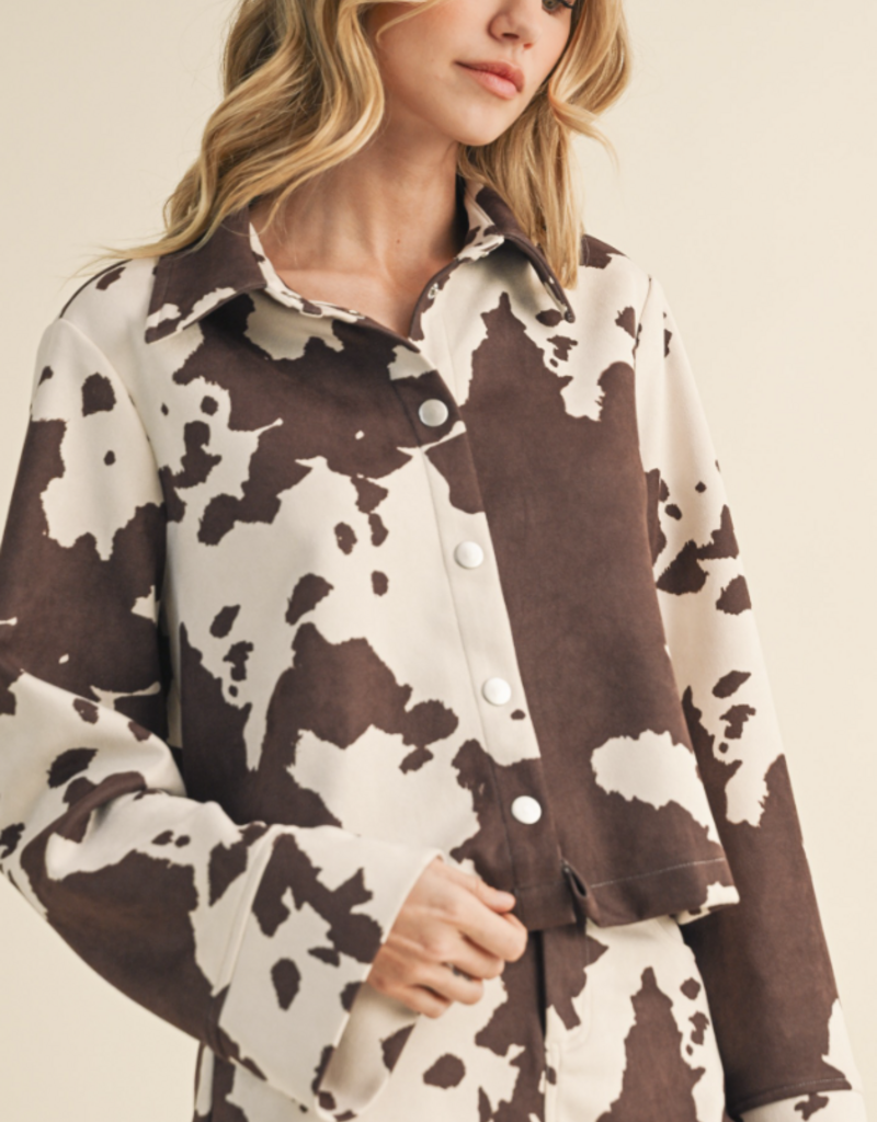 Cow Print Skirt