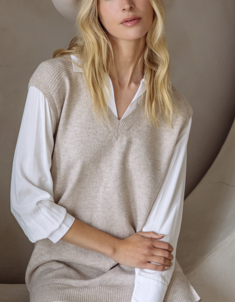 Mixed Media Shirt Dress