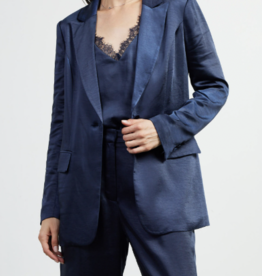 Navy Satin Blazer