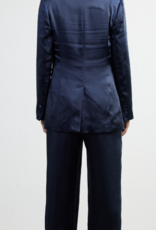 Navy Satin Blazer