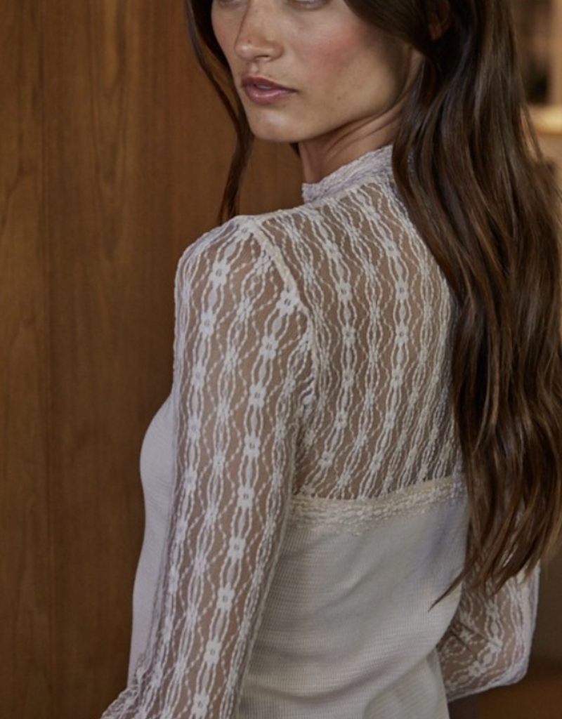 Blush Lace Top