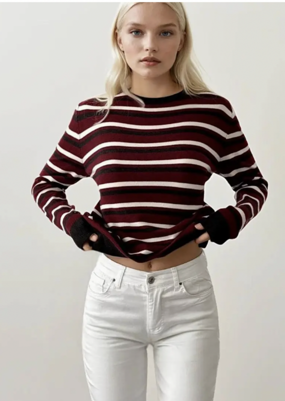 Stripped Knit Sweater