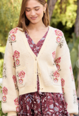 Floral Cardigan Sweater