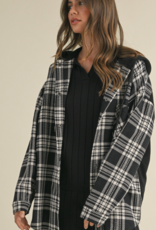 Contrast Plaid Jacket